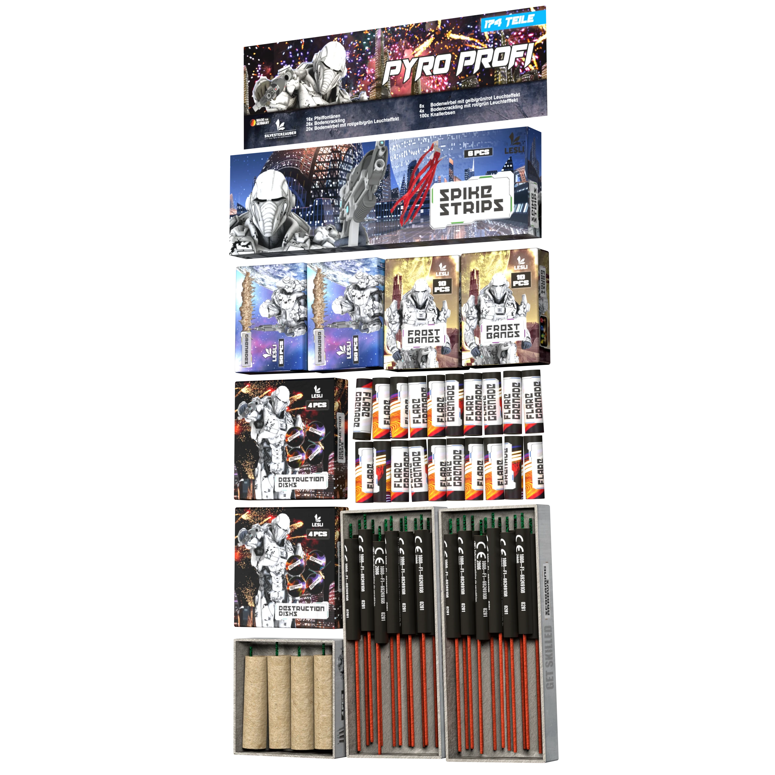 imagine-PYRO PROFI 174 PCS
